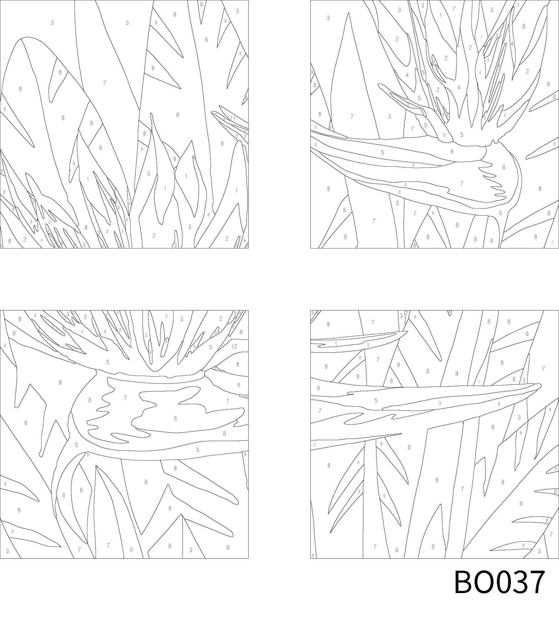 Birds of Paradise Paint-by-Number Gallery Mini Kit by Artist's Loft®